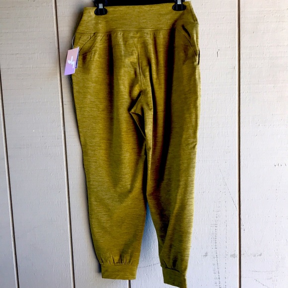 Mid-Rise Cozy Spacedye Jogger Pants Size L - Picture 6 of 7